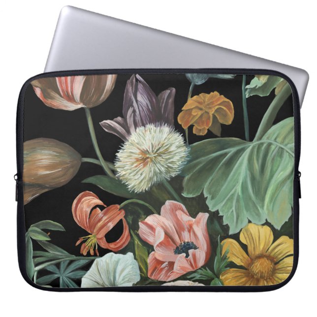 Baroque Floral - Bouquet of Flowers Laptop Sleeve (Front)