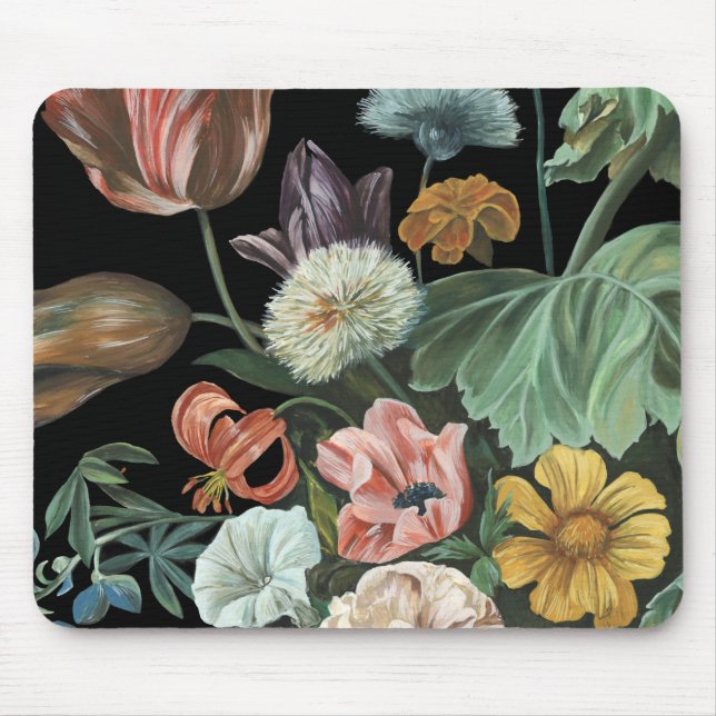 Baroque Floral - Bouquet of Flowers Mouse Mat (Front)
