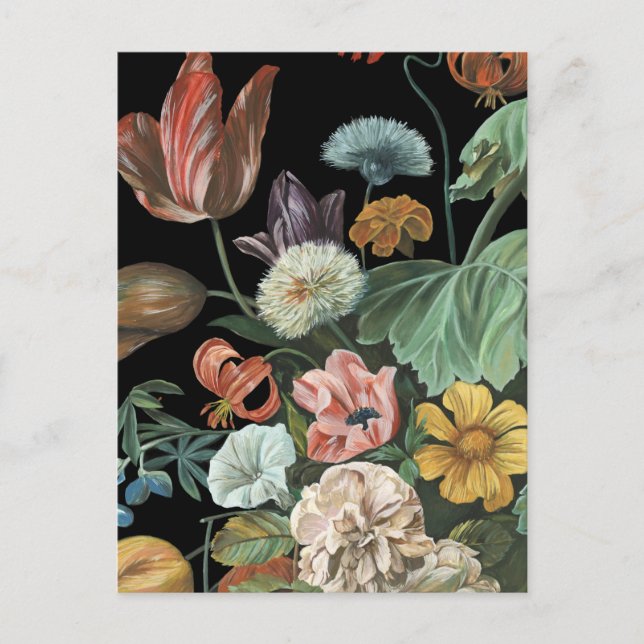 Baroque Floral - Bouquet of Flowers Postcard (Front)