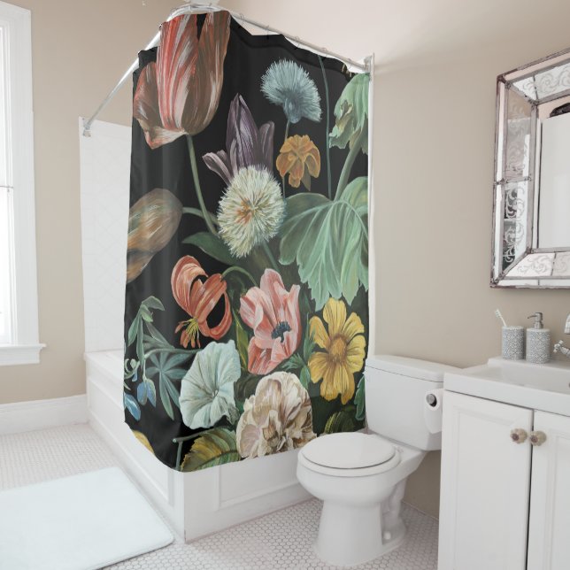 Baroque Floral - Bouquet of Flowers Shower Curtain (In Situ)