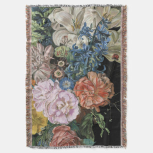 Baroque Floral - Bouquet Throw Blanket