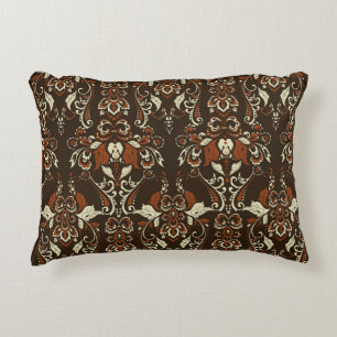 Baroque Floral: Classic Vintage Wallpaper Decorative Cushion
