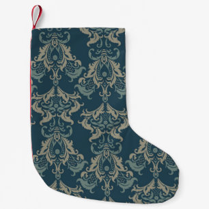 Baroque floral pattern. classic floral ornament. v small christmas stocking