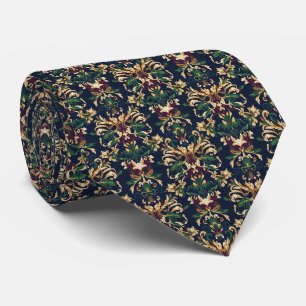 Baroque Floral Pattern Tie