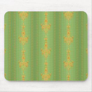 Baroque floral pattern with border mouse mat