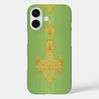 Baroque floral pattern with border V2020