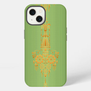 Baroque floral pattern with border V2020 iPhone 13 Case
