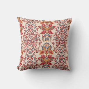 Baroque Floral Vintage Wallpaper Design Cushion
