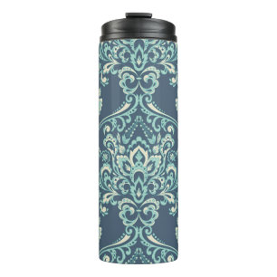 Baroque Floral Vintage Wallpaper Thermal Tumbler