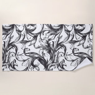 Baroque Flourish Beach Towel