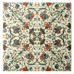 Baroque Fruit & Flowers Pattern Tile