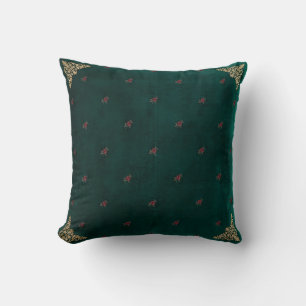 Baroque Gold Corner Pillow Cover