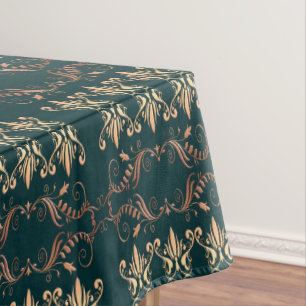 baroque golden pattern tablecloth