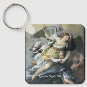 Baroque Guardian Angel Key Ring
