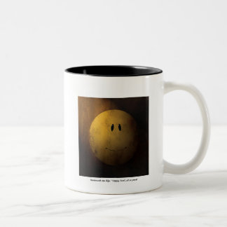 baroque happy face Two-Tone coffee mug
