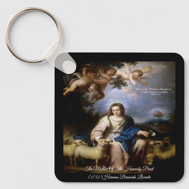 Baroque Heavenly Mother Key Ring (Front)