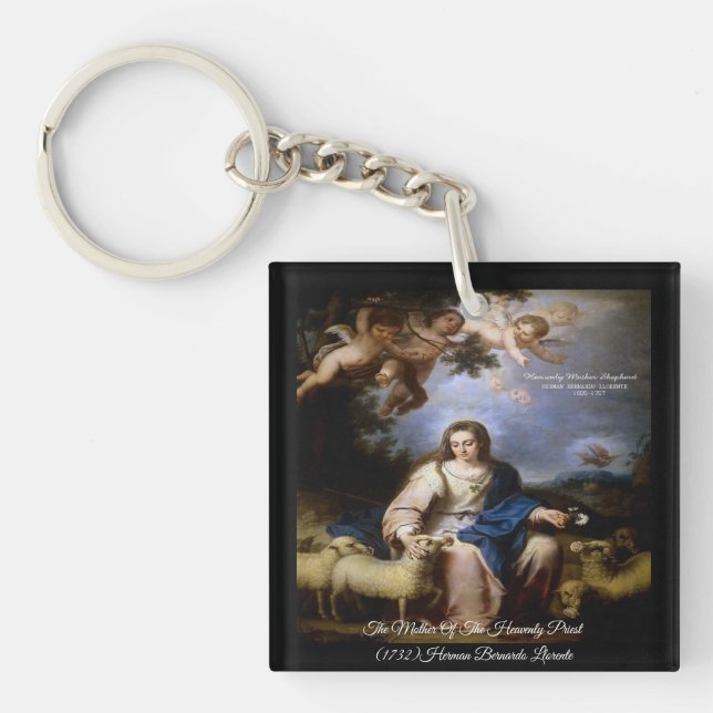 Baroque Heavenly Mother Key Ring (Front)