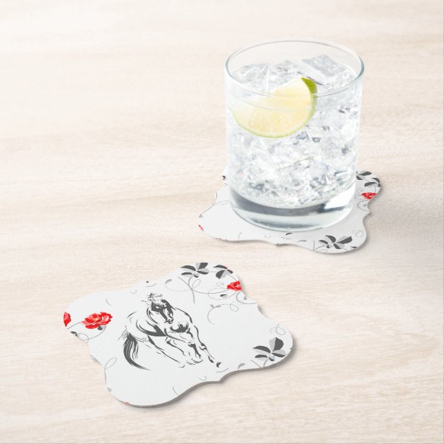 Baroque Horse Coasters (Insitu)