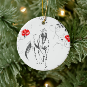 Baroque Horse Ornament