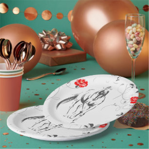 Baroque Horse Paper Plates