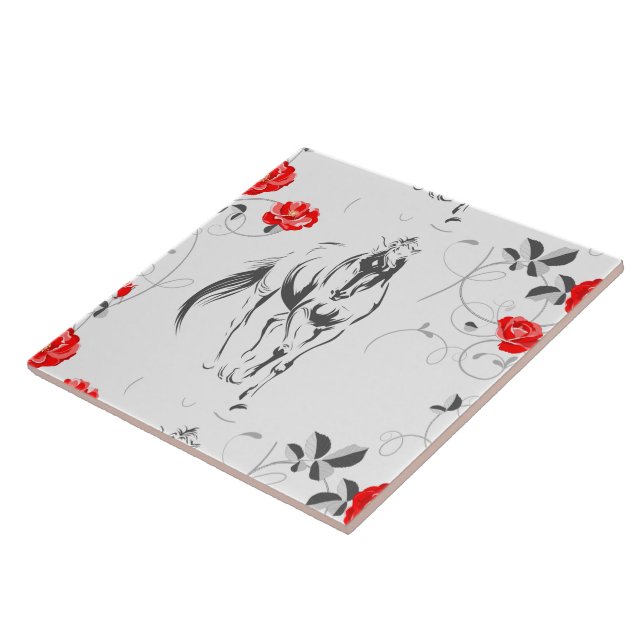 Baroque Horse Tile (Side)