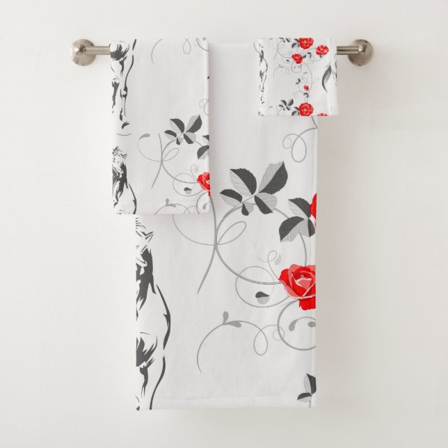 Baroque Horse Towel Set (Insitu)