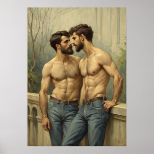 Baroque Intimacy: The Romantic Gaze Poster