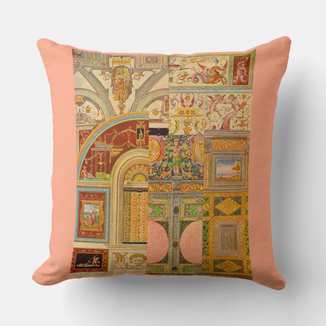 baroque Italian motifs collage Cushion (Front)