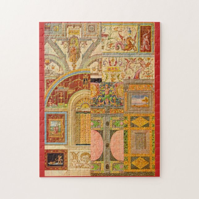 baroque Italian motifs collage Jigsaw Puzzle (Vertical)