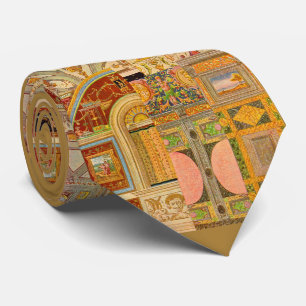 baroque Italian motifs collage Tie