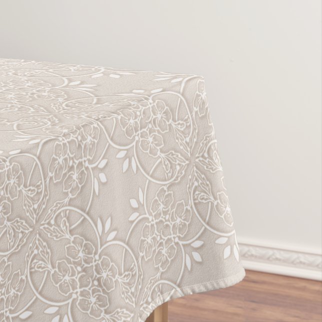 baroque lace pattern tablecloth (In Situ)