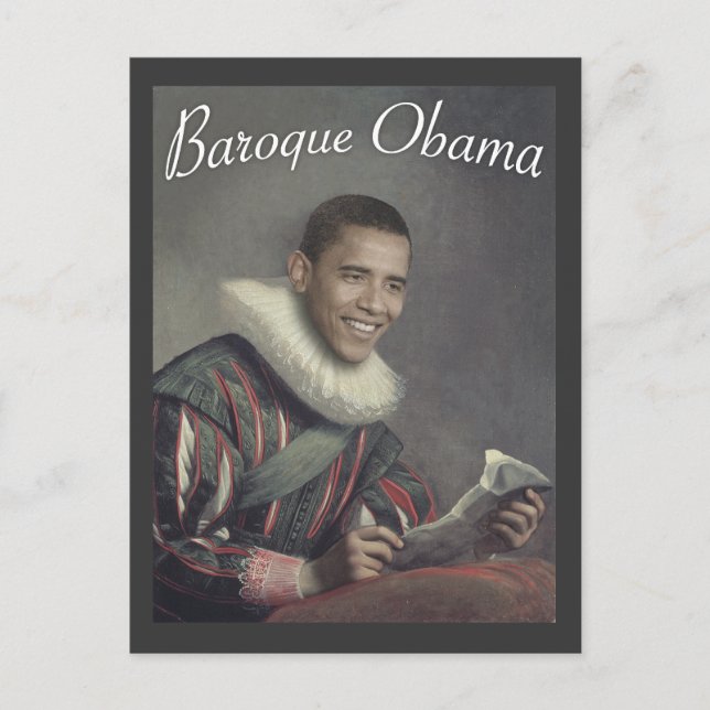 Baroque Obama Postcard (Front)