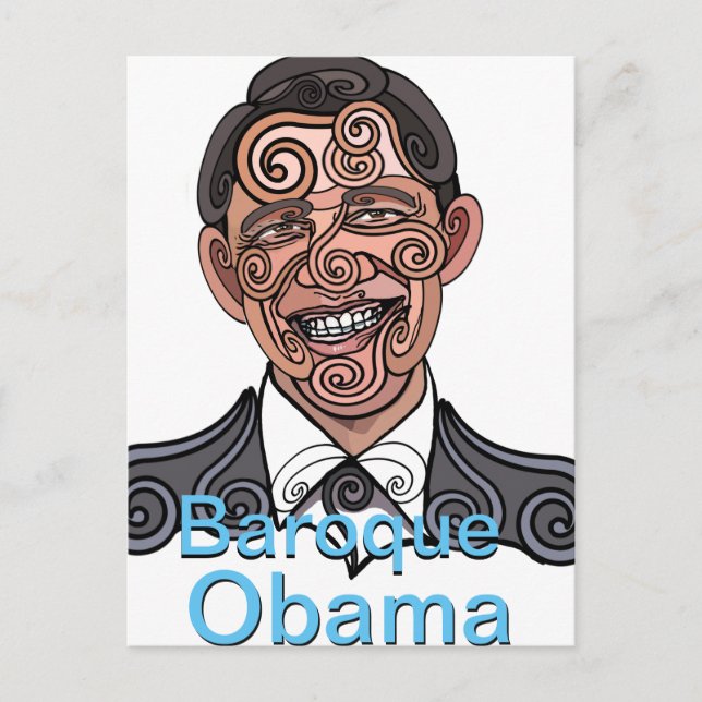 Baroque Obama Postcard (Front)