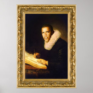 Baroque Obama Poster