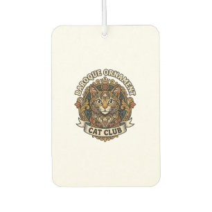 Baroque Ornament Cat Cat Lover Gift - Baroque Orna Car Air Freshener