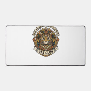 Baroque Ornament Cat Cat Lover Gift - Baroque Orna Desk Mat