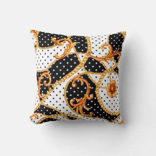 Baroque ornamental pattern cushion