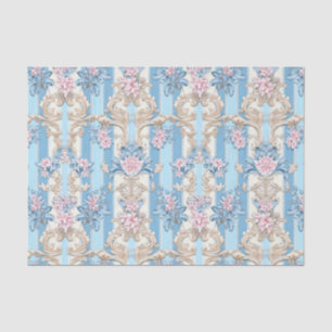 Baroque pastel damask pattern tissue paper
