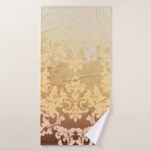 Baroque pattern vintage bath towel