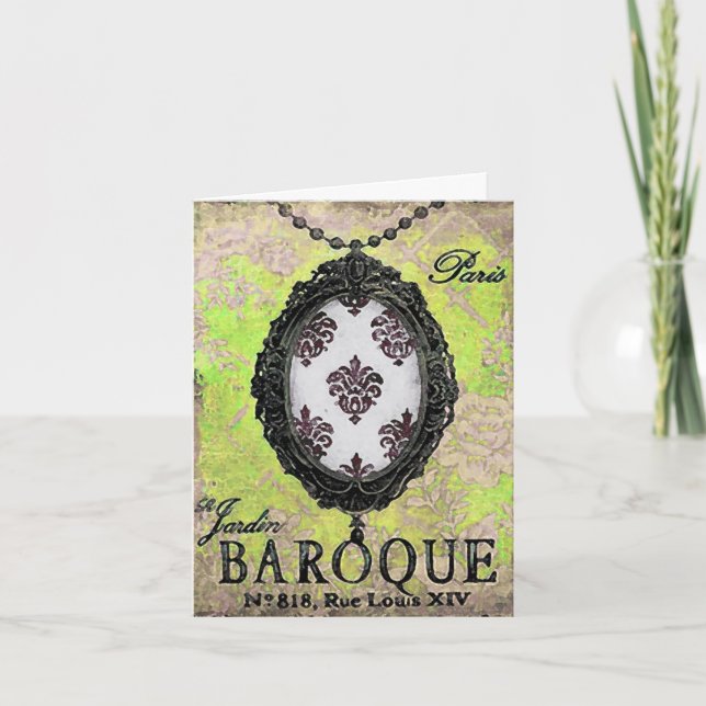 Baroque Pendant ~ Card / Invitations (Front)