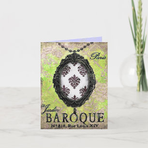 Baroque Pendant ~ Card / Invitations