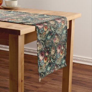 Baroque Peril – Gothic Floral Short Table Runner