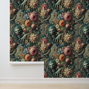 Baroque Peril – Gothic Floral Wallpaper