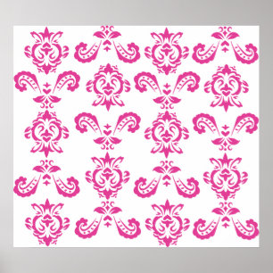 Baroque Pink Print