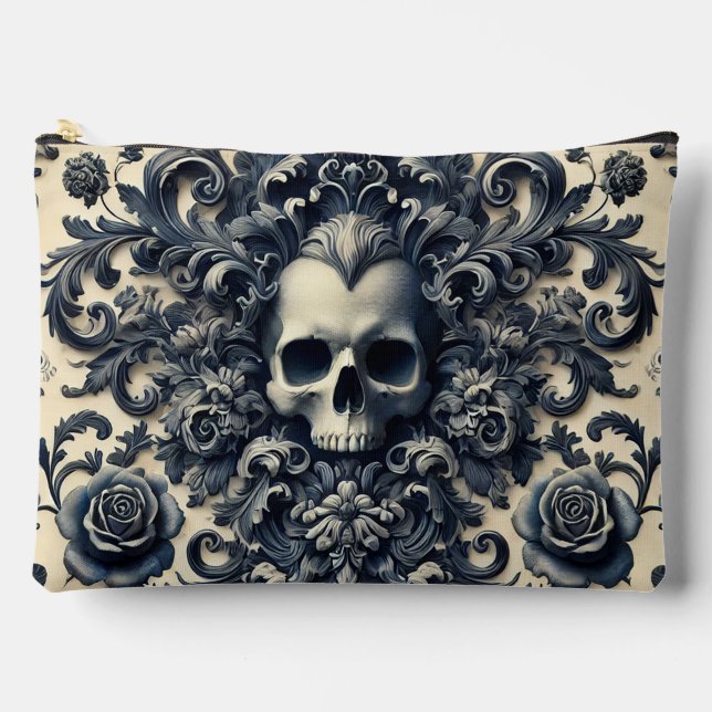 Baroque Punk – Gothic Victorian Portrait  Accessory Pouch (Front)