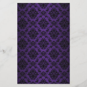 Baroque Purple Victorian Scrapbook Paper