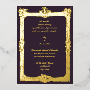 Baroque Rococo Fruit & Floral Frame Wedding