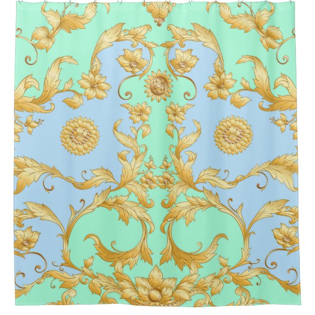 Baroque Rococo Renaissance Elegance Shower Curtain (Front)