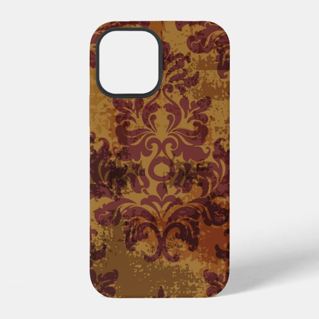 Baroque rococo seamless pattern iPhone case (Back)