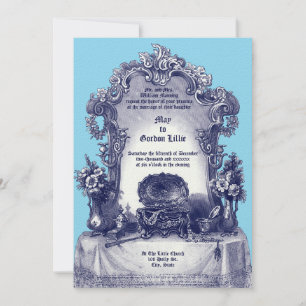 Baroque Rococo Style Vanity Frame Invitation
